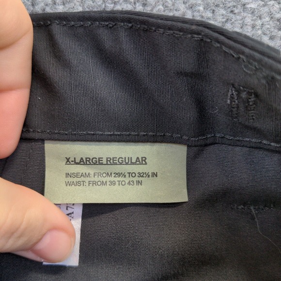 Tru-Spec Men's Cargo Ripstop Tactical Pants Black XL Flat Front W/Tags - Picture 10 of 12